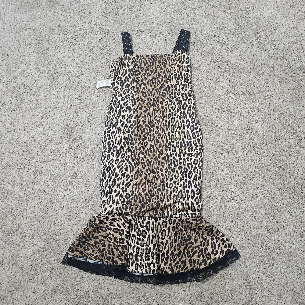 Dolce & Gabbana Sleeveless Midi Elegant Black Polka Dot Dress Size 46IT/US10-12 - Picture 10 of 16
